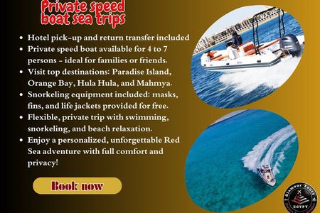 Private Speedboat Snorkeling Trip in Hurghada