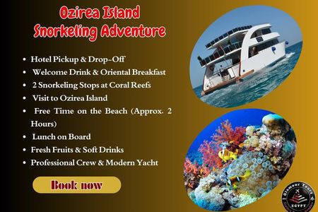 Ozirea Island Snorkeling Luxury Boat Trip from Hurghada