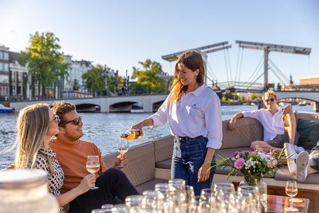 Amsterdam 2 Hour Small-Group Canal Cruise with Dutch Snacks & Bar