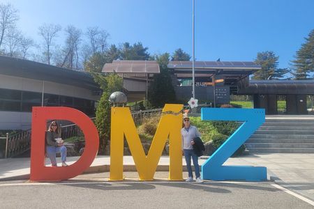 DMZ Tunnel Number 3 with North Korea view and Majang Lake Bridge