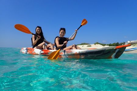 Okinawa Miyako Half Day SUP or Canoe at Scenic Blue Beach