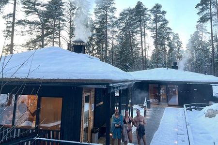 National Park Hike & Finnish Smoke Sauna Experience with Campfire Lunch