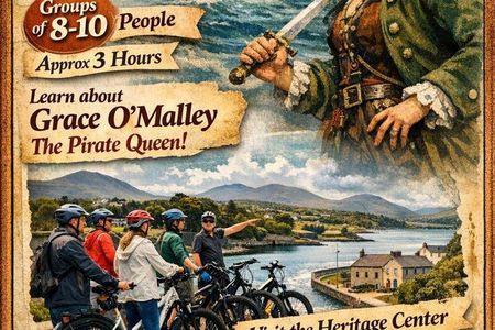 EBIKE GUIDED TOUR HERITAGE center & PIRATE QUEEN Story & LEDGEND