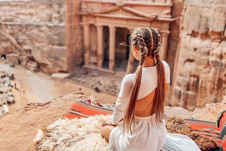 Petra Pink Lake and Dead Sea Private Guided Tour