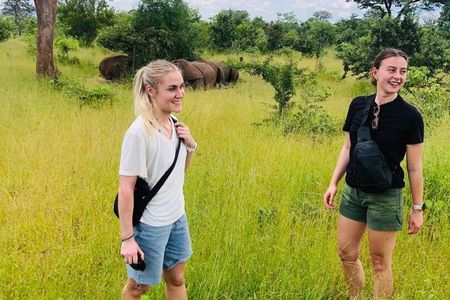 Rhino Safari Walk in Livingstone Zambia