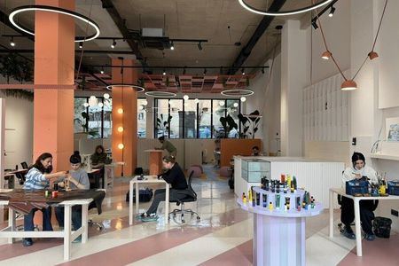 Cosmo Open Workshop in Tbilisi. Leather Wallet sewing Masterclass