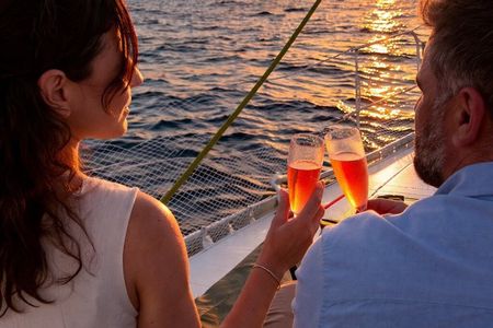 Rhodes Private Luxury Sunset Cruise ,Cocktails & Champagne, wine