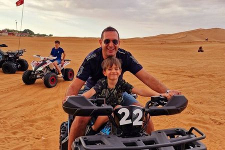 Dubai Premium Desert Safari with QuadBike Ride BBQ Dinner & Shows