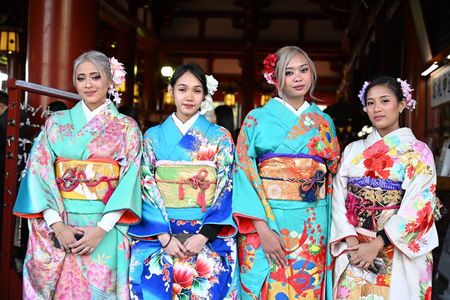 Fancy Kimono Rental in Asakusa