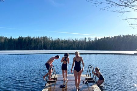 National Park Hike & Finnish Smoke Sauna Experience with Campfire Lunch