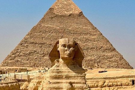 Giza pyramids ,sphinx ,inside two pyramids with camel ,Atv, lunch