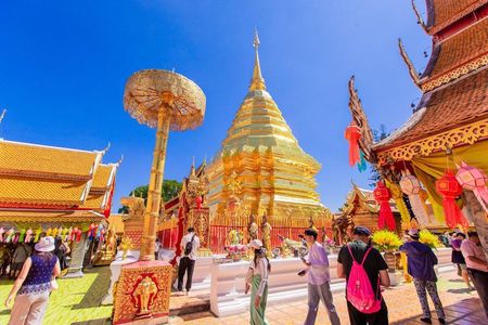 Wat Phra That Doi Suthep & Hmong Village Half Day Tour From Chiang Mai