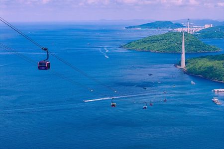 Phu Quoc Cable Car Water Park and Kiss Bridge Tour with Lunch