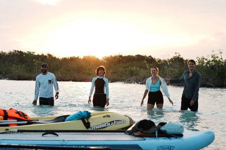 Bacalar Sunrise Paddle Board & kayaking with breakfast & Pick Up