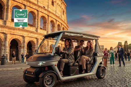 Private Sunset & Night Golf Cart Tour of Rome with Gelato or Wine