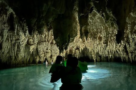 Tour to Cenotes Cavern without Crowds and MEXICAN TACOS