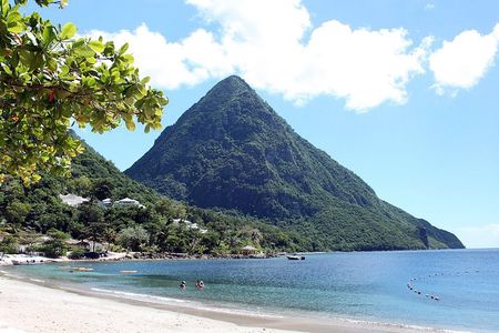 Experience Paradise: Sugar Beach Between the Pitons By Speedboat