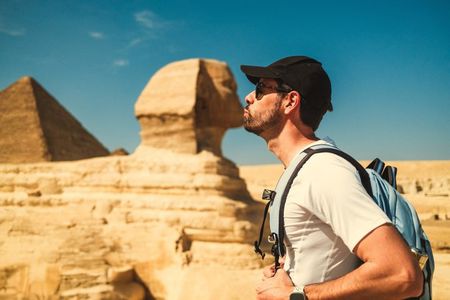 Private Day from Sharm to Cairo by plane, all entrance fees, Camel, Lunch, Guide