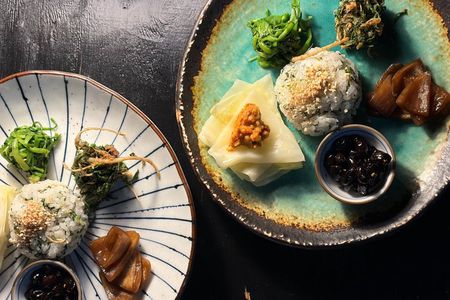 Experience Live Korean Vegan Course & Traditional Liquor Pairing