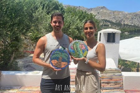 Karpathos Creative Workshop for Mosaic in the vineyard