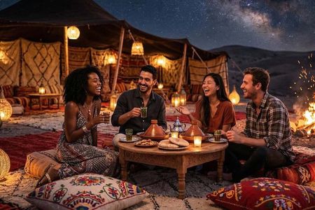 Marrakech: Agafay Desert Quad Bike & Camel Ride with Dinner Show