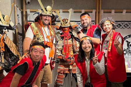Sushi Making with Interactive Samurai Experience at JIN-ASAKUSA