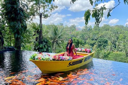 Bali: Koi Boat, Bali Swing, Sacred Forest, & Tegenungan Waterfall
