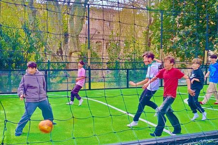 Rome: Family Street football experience with pizza or gelato