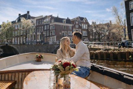 Private Romantic Canal Cruise Amsterdam with Bubbly and Snacks