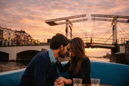 Private Marriage Proposal Canal Cruise Amsterdam w Bubbles/Roses