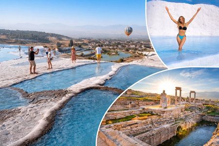 Pamukkale Hierapolis and Cleopatra's Pool Tour with lunch