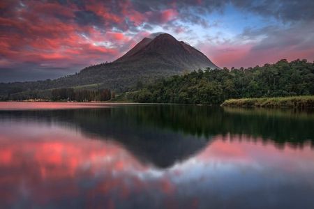 Mount Sibayak Sunrise Hike from Medan included Waterfall