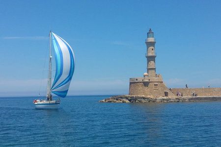 Sailing Adventure in Chania Bay Half Day Boat Tour