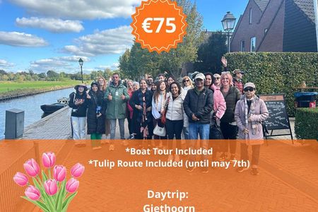 Daytrip Tour from Amsterdam to Giethoorn with boat tour included