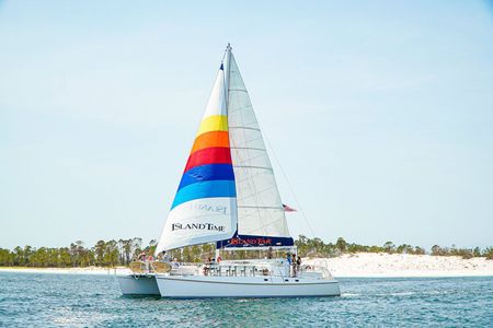 Shell Island Snorkel and Dolphin Catamaran Cruise with Island Time