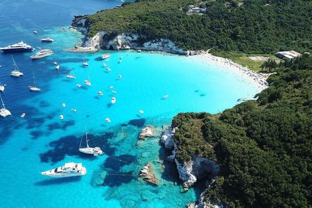 Paxos Antipaxos Blue Caves Cruise from Corfu with Swimming Stops