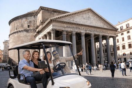 3 - Hour Private Golf Cart Tour of Rome with Pantheon Entry Tickets