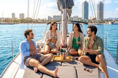Barcelona Private Sailing Trip with unlimited drinks and snacks