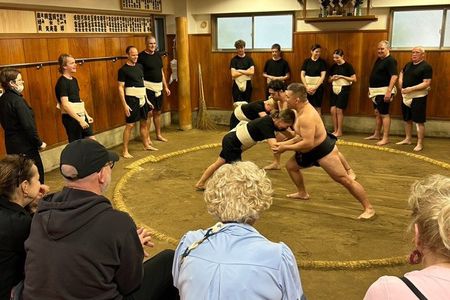 Sumo experience in Tokyo Step into the ring and sumo meal