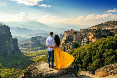 Athens: Meteora Monasteries Tour with Local Guide and Greek Lunch