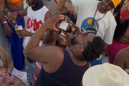 Island Boat Party with drinks