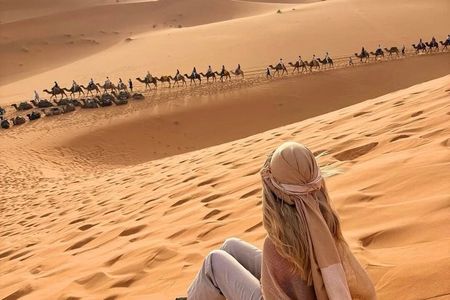 3 Days Marrakech to Sahara Adventure Merzouga Dunes & Camel Trek