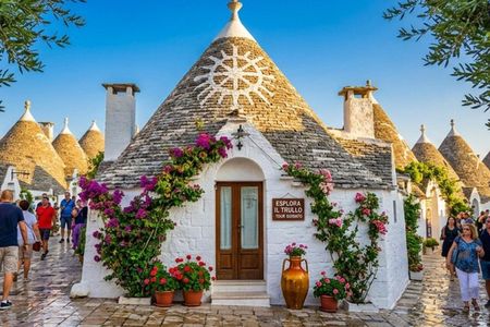 from Brindisi: Alberobello, Locorotondo, Ostuni & Apulian brunch