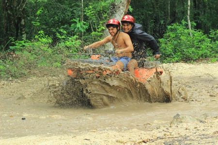 Cancún Jungle Combo: ATV+Ziplines+ Cenote swim+ FREE Horse ride