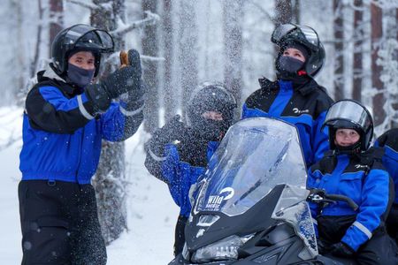 Family Snowmobile Safari from Santa Claus Village