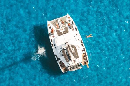 Athens Private Half day Catamaran cruise with meal & drinks