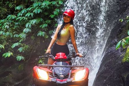 Kuber Bali ATV Through Rice Fields, Waterfall & Long Tunnel