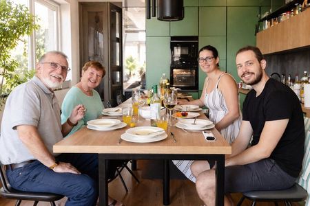 The best Hungarian dinner w/ locals in their home w/ car transfer