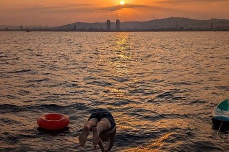 Barcelona Sail at sunset or day in a Big Boat + Drinks & Snacks