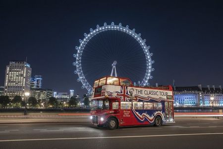 London Vintage Open Top Bus Night Tour with Live Guide